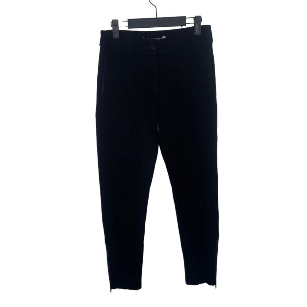 Betabrand Dress Pant Yoga Pants Black Skinny Leg Ankle Zip Work Trousers Small